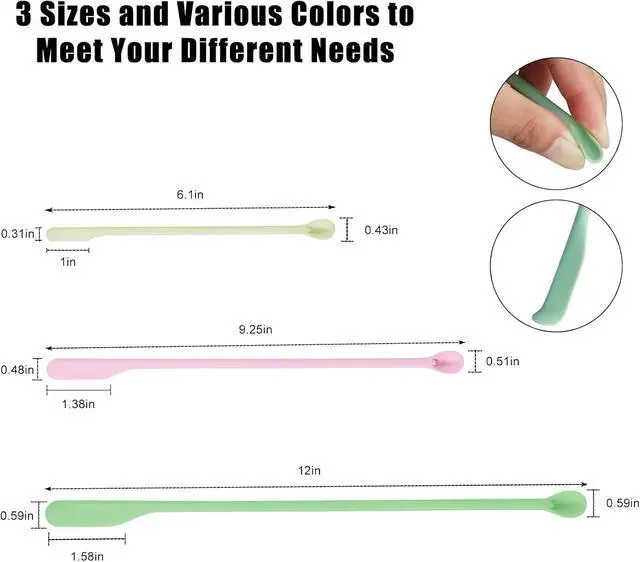 Alt view image 2 of 6 - Silicone Spatula Set 6PCS, Mini Scraper for Jars, Bottles & Beauty
