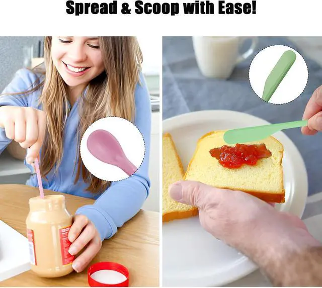 Alt view image 5 of 6 - Silicone Spatula Set 6PCS, Mini Scraper for Jars, Bottles & Beauty