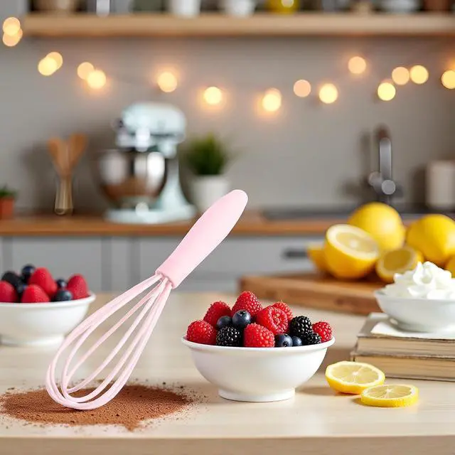 Alt view image 6 of 7 - 1Pc Pink Multifunctional Egg Whisks,Manual Egg Beaters Mini Egg Mixers Egg Stirrers,Creative Cream Whisks Kitchen Utensils Baking Tools, Cooking Utensils,Kitchen and Dining, Easy to Use,Small Size