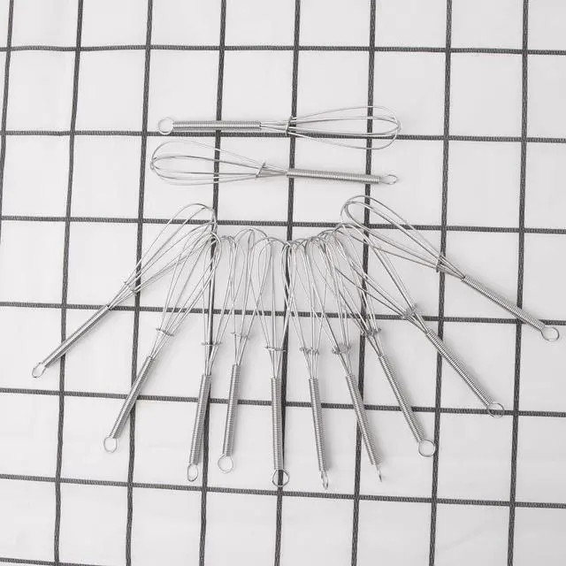 Alt view image 5 of 6 - CHuangQi 5 Inch Endurance Stainless Steel Mini Whisk/Egg Beater, Set of 12