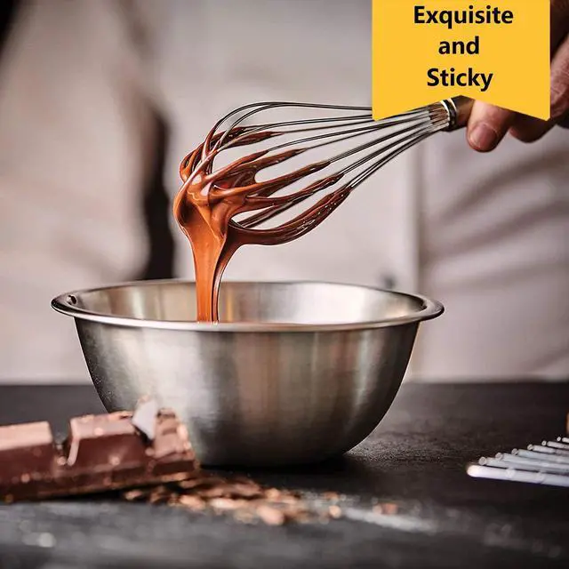 Alt view image 4 of 7 - Whisks for Cooking, 3 Pack Stainless Steel Whisk for Blending, Whisking, Beating and Stirring, Enhanced Version Balloon Wire Whisk Set, 8"+10"+12"