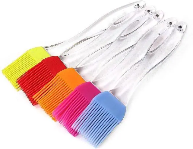 Main image of Silicone Basting Pastry & BBQ Brush Set - Uniwit 5 PCS Silicone BBQ Pastry Oil Brush Turkey Baster,Barbecue Utensil use for Grilling and Marinating (6.89" * 1.28"(L*W))
