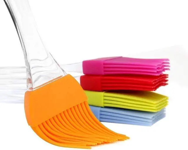 Alt view image 5 of 5 - Silicone Basting Pastry & BBQ Brush Set - Uniwit 5 PCS Silicone BBQ Pastry Oil Brush Turkey Baster,Barbecue Utensil use for Grilling and Marinating (6.89" * 1.28"(L*W))
