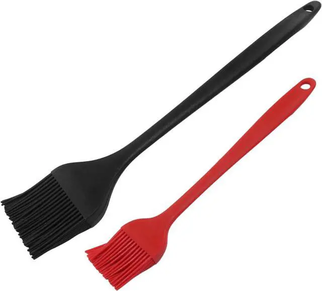 Main image of Hitefu Silicone Pastry Brushes, 2 Pcs, Black + Red