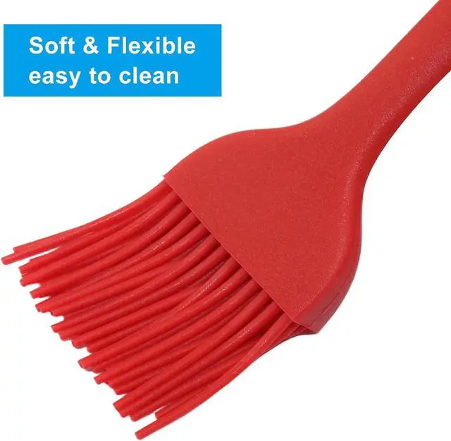 Alt view image 4 of 5 - Hitefu Silicone Pastry Brushes, 2 Pcs, Black + Red
