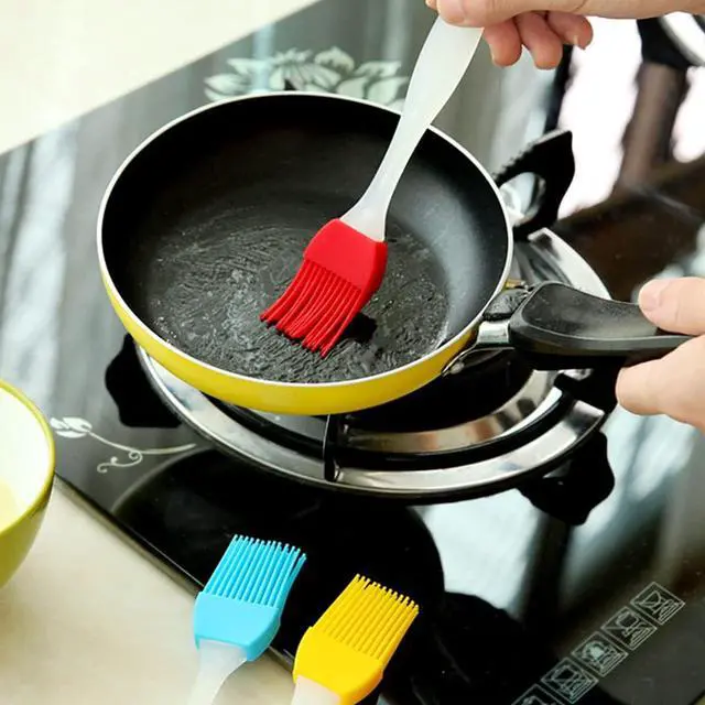 Alt view image 2 of 7 - Basting Brush, Basting Brushes Grill Kitchen Silicone Pastry Cooking Brushs & BBQ Basting Brush, Varying Bright Color - Best Kitchen Gadget (Oil Brush 4 Pack)