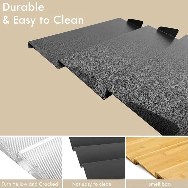 Alt view image 5 of 6 - Spice Drawer Organizer for Kitchen, Adjustable Expandable Spice Rack Tray Insert 4 Tiers for Cabinet Drawer, 12.8" Wide x 17.5" Deep