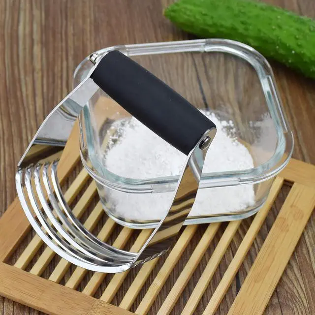 Alt view image 4 of 6 - Dough Blender Heavy Duty Pastry Cutter Stainless Steel Butter Cutter Professional Baking Tool For Mixing Flour Butter (Black)