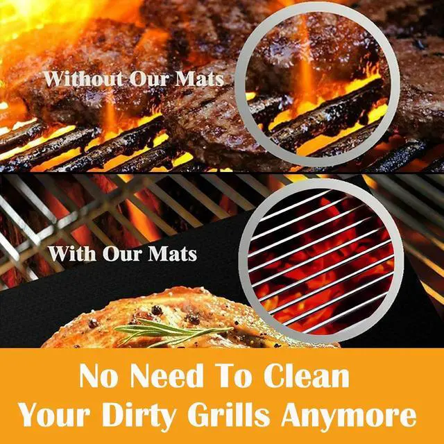 Alt view image 3 of 7 - Dailyart Grill Mats for Outdoor Grill, Grill Mat Non Stick Set of 5
