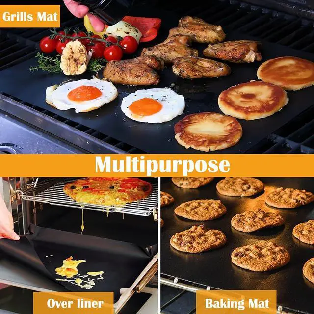 Alt view image 6 of 7 - Dailyart Grill Mats for Outdoor Grill, Grill Mat Non Stick Set of 5