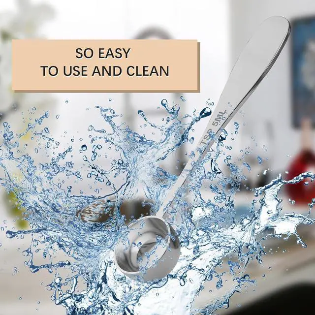Alt view image 4 of 6 - 1PCS 1TSP(5ML) Measuring Spoon, 18/8(304) Stainless Steel Tablespoon