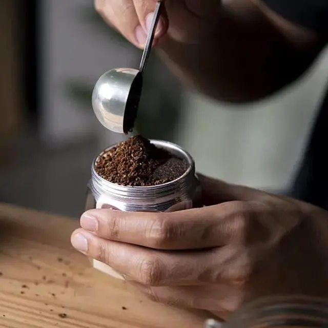 Alt view image 5 of 7 - Honbay 1PCS Stainless Steel Double Head Coffee Measuring Scoop Spoon 1 Tsp (5ml) & 1 Tbsp (15ml) Dual-Measure Long-Handle Spoon with Tick Mark for Tea Sugar for Coffee and Baking Precise Measurements