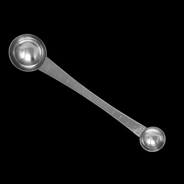 Alt view image 6 of 7 - Honbay 1PCS Stainless Steel Double Head Coffee Measuring Scoop Spoon 1 Tsp (5ml) & 1 Tbsp (15ml) Dual-Measure Long-Handle Spoon with Tick Mark for Tea Sugar for Coffee and Baking Precise Measurements
