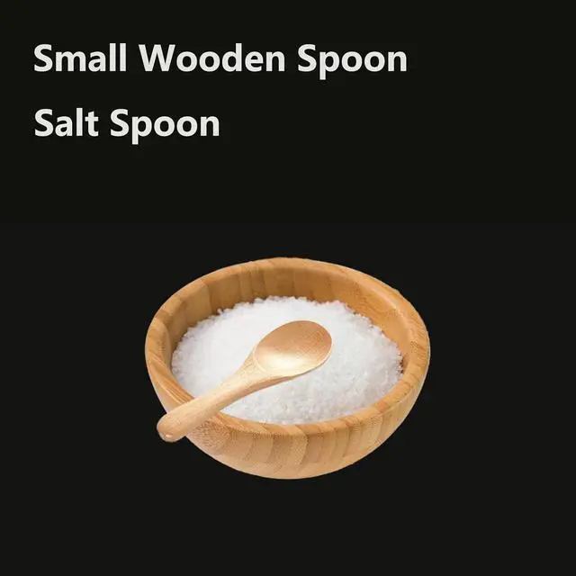 Alt view image 5 of 6 - 4 PCS Small Wooden Spoons, 3.9 Inch Tiny Spoons for Spices Jars, Handmade Mini Wood Condiment Spoon for Salt, Sugar, Honey, Pepper, Asanta Cute Wood Scoops for Canisters