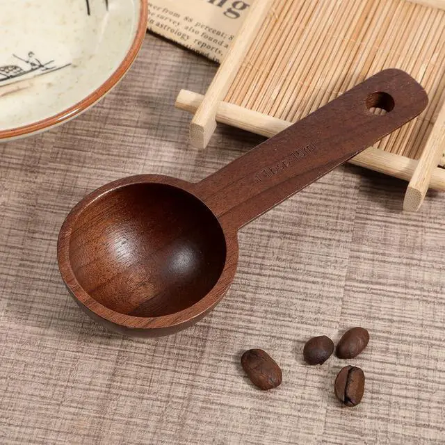 Alt view image 6 of 7 - 2 PCS Wooden Coffee Scoop, Wood Tablespoon Measuring Spoon Coffee Bean Scoop Wooden Ground Spoon Measuring Scoops for Ground Coffees Beans Sugar or Tea Home Kitchen Accessories (15ml)