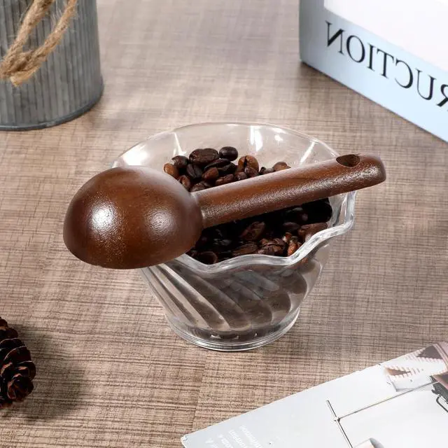 Alt view image 7 of 7 - 2 PCS Wooden Coffee Scoop, Wood Tablespoon Measuring Spoon Coffee Bean Scoop Wooden Ground Spoon Measuring Scoops for Ground Coffees Beans Sugar or Tea Home Kitchen Accessories (15ml)