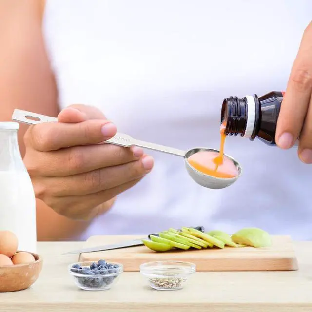 Alt view image 4 of 6 - 5PCS Measuring Spoons Set, Include 1/8,1/4,1/2,1 tsp, and 1tbsp Cup