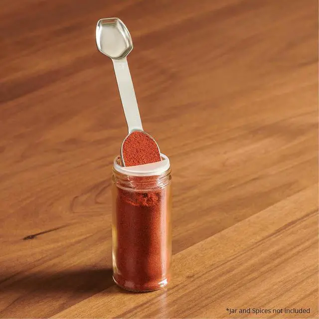 Alt view image 2 of 7 - AllSpice Stainless Steel Double Sided Measuring Spoon- Teaspoon and Tablespoon