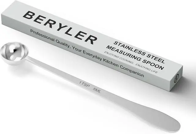 Main image of 1PCS 1Teaspoon(1tsp, 1/3tbsp, 5ml) Extra-long Handle Measuring Spoon