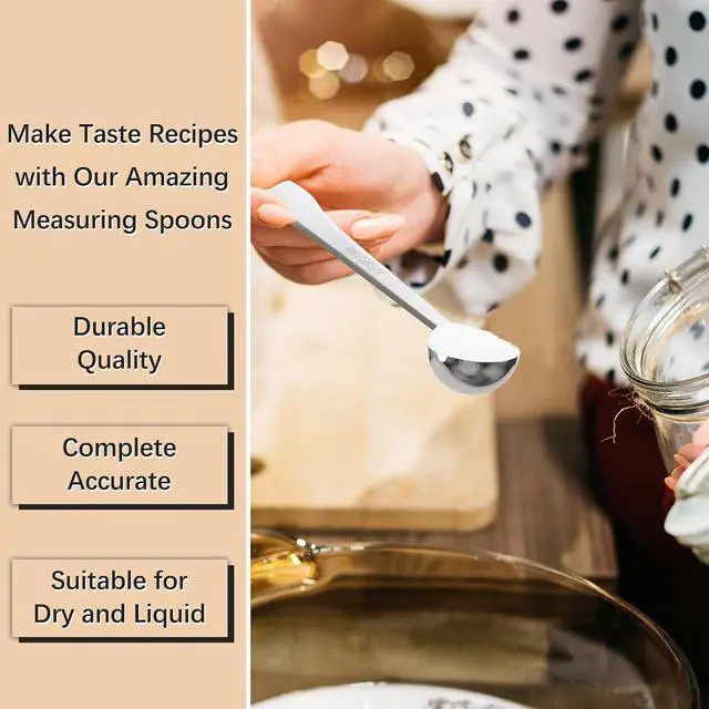 Alt view image 5 of 6 - 1PCS 1Teaspoon(1tsp, 1/3tbsp, 5ml) Extra-long Handle Measuring Spoon