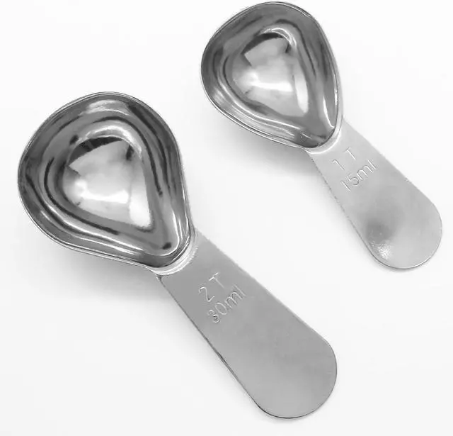 Main image of Hitefu, 2 Packs, Silver,15ml Tablespoon, 30ml Spoon