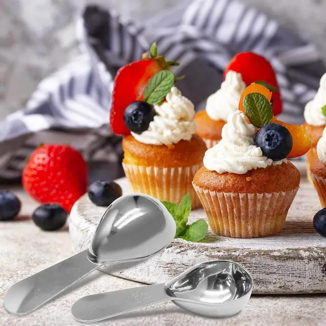 Alt view image 7 of 7 - Hitefu, 2 Packs, Silver,15ml Tablespoon, 30ml Spoon