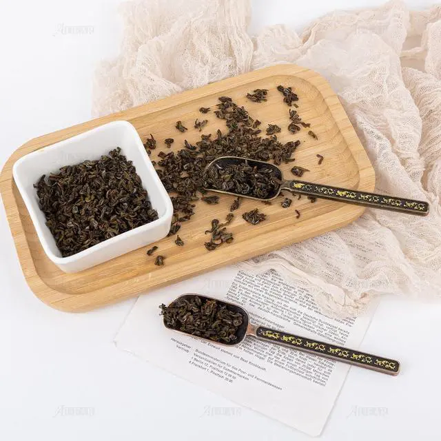 Alt view image 3 of 7 - AUEAR, 2 Pack Vintage Loose Leaf Tea Scoops Coffee Scooper Copper Metal Measuring Shovel Spoons