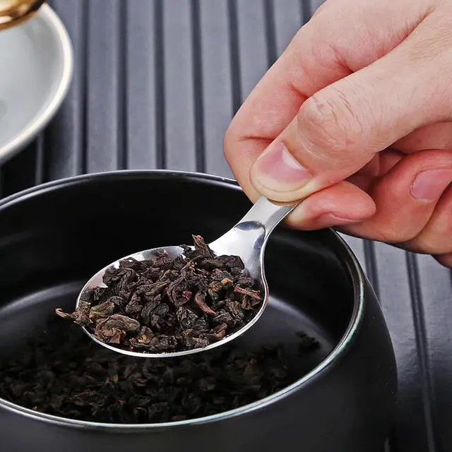 Alt view image 3 of 6 - 4PCS Mini Scoop for Canisters,Stainless Steel Short Handle Spoons Salt Spoons Condiments Spoon Dessert Spoon,Mini Candy Scoopssliver