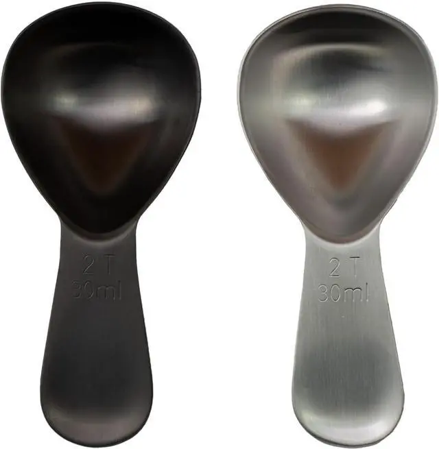 Alt view image 2 of 6 - Coffee Scoop | 2 Tbsp | Brushed Steel, Ergonomic Handle | Stainless Steel