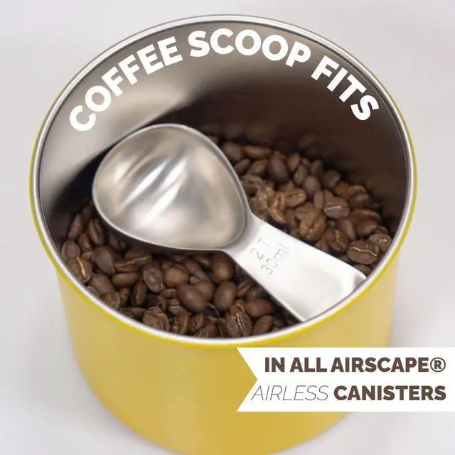 Alt view image 4 of 6 - Coffee Scoop | 2 Tbsp | Brushed Steel, Ergonomic Handle | Stainless Steel