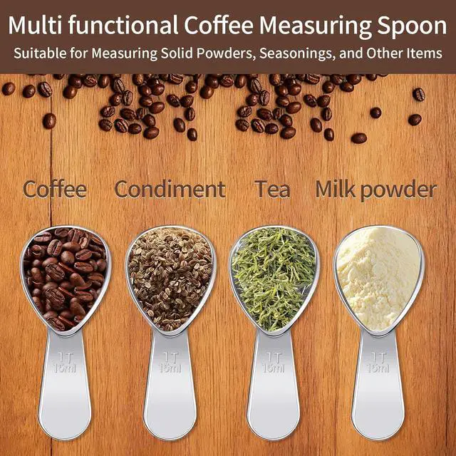 Alt view image 6 of 7 - 3 Pcs Coffee Scoop,1 Tbsp Coffe Spoons for Tea,Sugar,Flour or Coffe