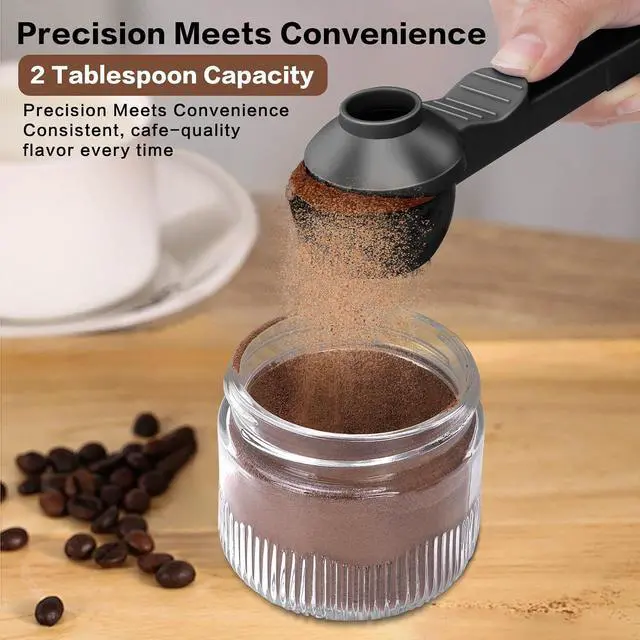 Alt view image 2 of 7 - 2 Tbsp Coffee Scoop with Built-in Funnel, Mess-Free Ground Coffee