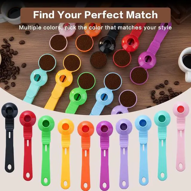 Alt view image 7 of 7 - 2 Tbsp Coffee Scoop with Built-in Funnel, Mess-Free Ground Coffee