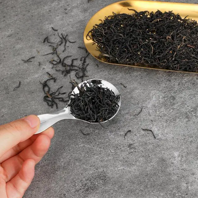 Alt view image 6 of 7 - 5 PCS Short Handle Spoons Silver Mini Scoops Stainless Spoons for Canisters Small Coffee Scoops Candy Scoops for Condiments Tea Desserts Coffee