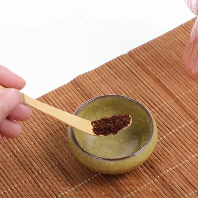 Alt view image 2 of 7 - 2 Pcs Matcha Spoons, Bamboo Scoop Tea Leaf Sticks Tea Whisk Scooping Teas Ceremony Utensil Chashaku Hooked Green Teas Spoon for measuring Coffee Powder Espresso Lover Spices Condiments