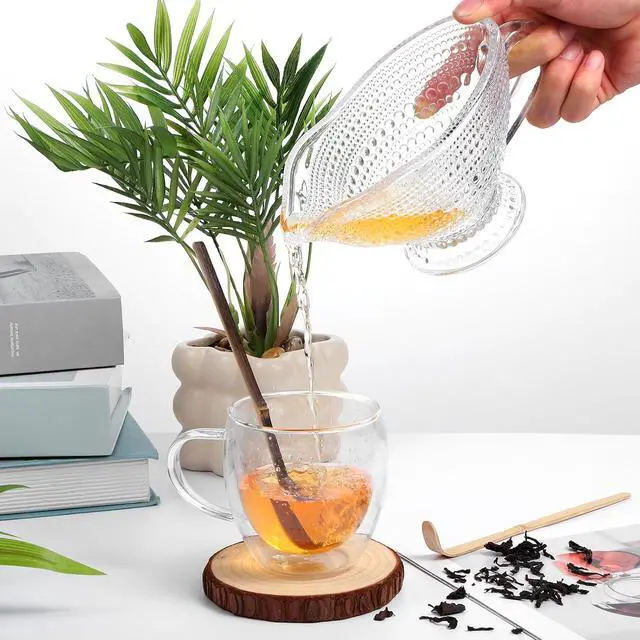 Alt view image 4 of 7 - 2 Pcs Matcha Spoons, Bamboo Scoop Tea Leaf Sticks Tea Whisk Scooping Teas Ceremony Utensil Chashaku Hooked Green Teas Spoon for measuring Coffee Powder Espresso Lover Spices Condiments