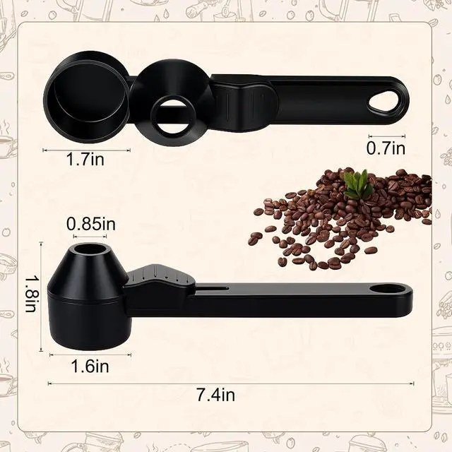 Alt view image 2 of 7 - Palksky Coffee Scoop & Funnel for Reusable K Cup Refillable Coffee Pods, 2 Tablespoon Slide Coffee Measuring Funnel Scooper,1PCS