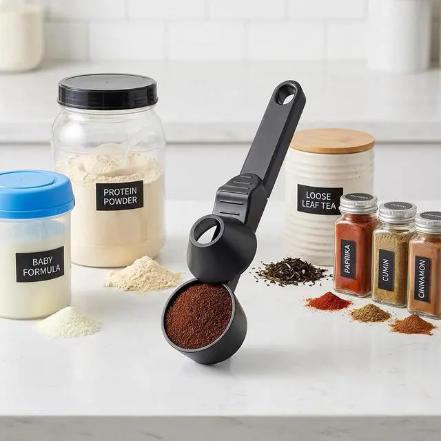 Alt view image 5 of 6 - Coffee Spoon Funnel Set, Anti-Stain Measuring Spoon, 2 Tablespoon Capacity, Also Suitable for Protein Powder, Tea, etc., 1 Pcs