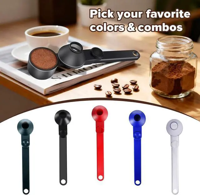 Alt view image 7 of 7 - Coffee Scoop Funnel for Ground Coffee, Protein & Cocoa Powder, 2 Tbsp