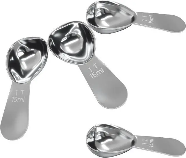Alt view image 5 of 5 - 4Pcs 1Tbsp Stainless Steel Coffee Scoop, 15ml