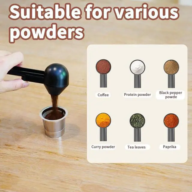 Alt view image 7 of 7 - Coffee Scoop with Funnel for Ground Coffee, Protein Powder & Tea, 2 Tbsp