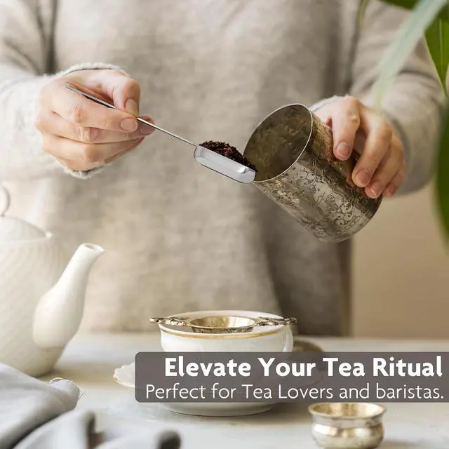 Alt view image 3 of 6 - 1.5tsp(7.5ml) Tea Scoop for Loose Leaf, Stainless Steel Measuring Spoon