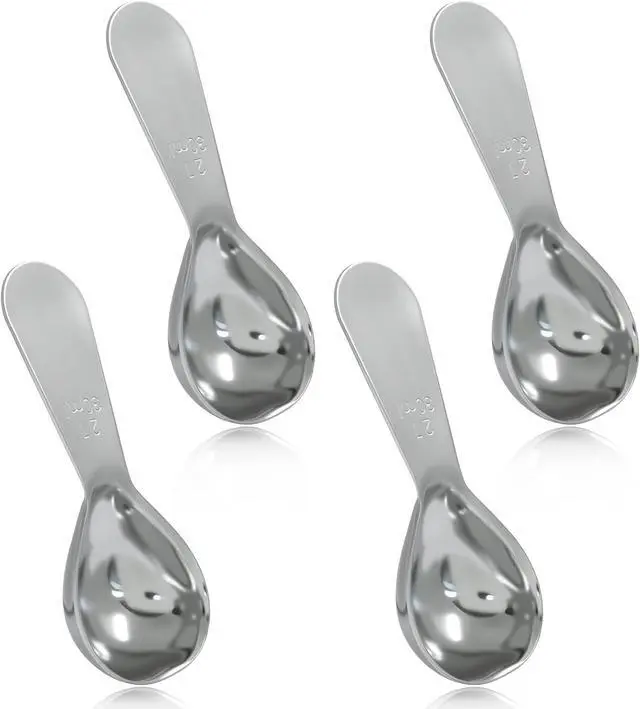 Main image of 4Pcs Stainless Steel Coffee Scoop, 2 Tablespoon, 30ml