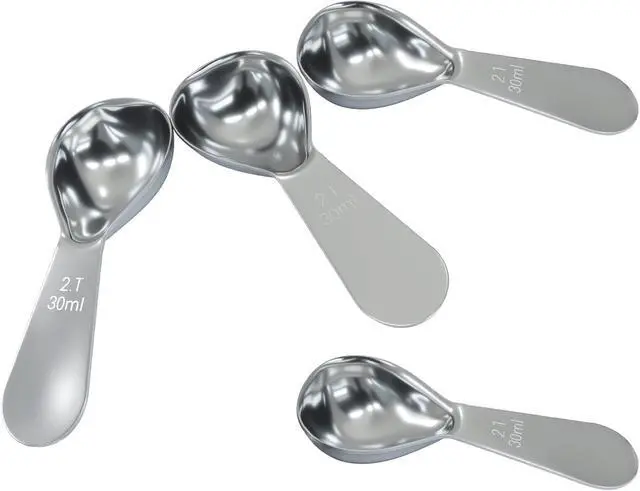Alt view image 5 of 5 - 4Pcs Stainless Steel Coffee Scoop, 2 Tablespoon, 30ml