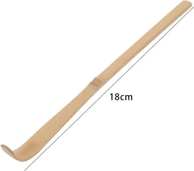 Alt view image 2 of 7 - Matcha Scoop Bamboo, Bamboo Matcha Scoop Japanese Chashaku Hooked Green Tea Spoon 18cm Tea Ceremony Utensils for Tea Lover, Tea Scoops, Coffee, Tea and Espresso