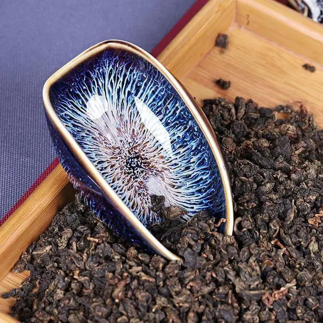 Alt view image 4 of 7 - Ceramic Coffee Scoop Coffee Bean Weighing Bowl Tea Scoop Coffee Powder Spoon