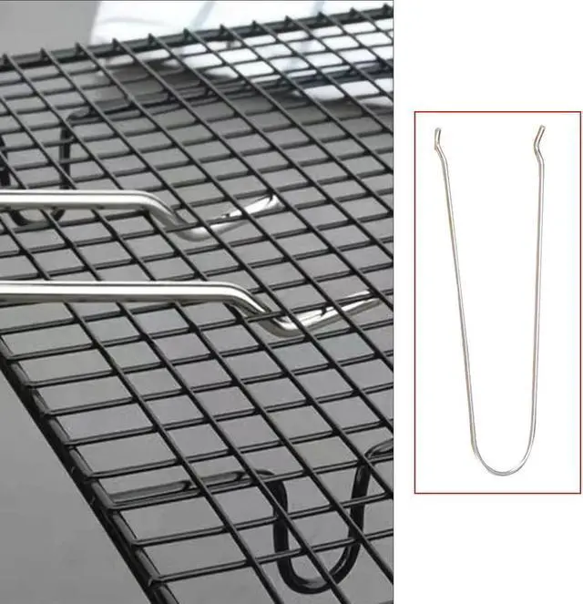 Alt view image 5 of 7 - 5 Pack Baking Rack Lifter Compact Stainless Steel Cooking Rack Lifter Gripper for Baking Sheet with Rack Set Cooling Racks Air Fryer Basket Steamer Rack Pressure Canner Racks BBQ Grill Topper