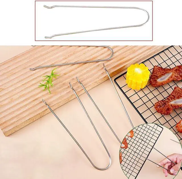 Alt view image 7 of 7 - 5 Pack Baking Rack Lifter Compact Stainless Steel Cooking Rack Lifter Gripper for Baking Sheet with Rack Set Cooling Racks Air Fryer Basket Steamer Rack Pressure Canner Racks BBQ Grill Topper