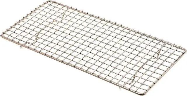 Main image of Update International 5" x 10" Rectangular Chrome-Plated Wire Pan Grate