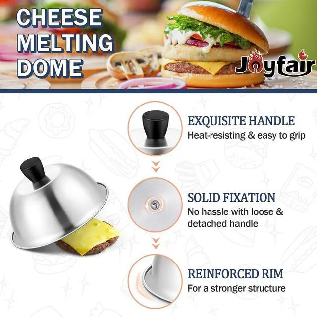 Alt view image 4 of 7 - Joyfair 2PCS Basting Covers for Griddle, 6 Melting Dome Barbecue Tool Sets